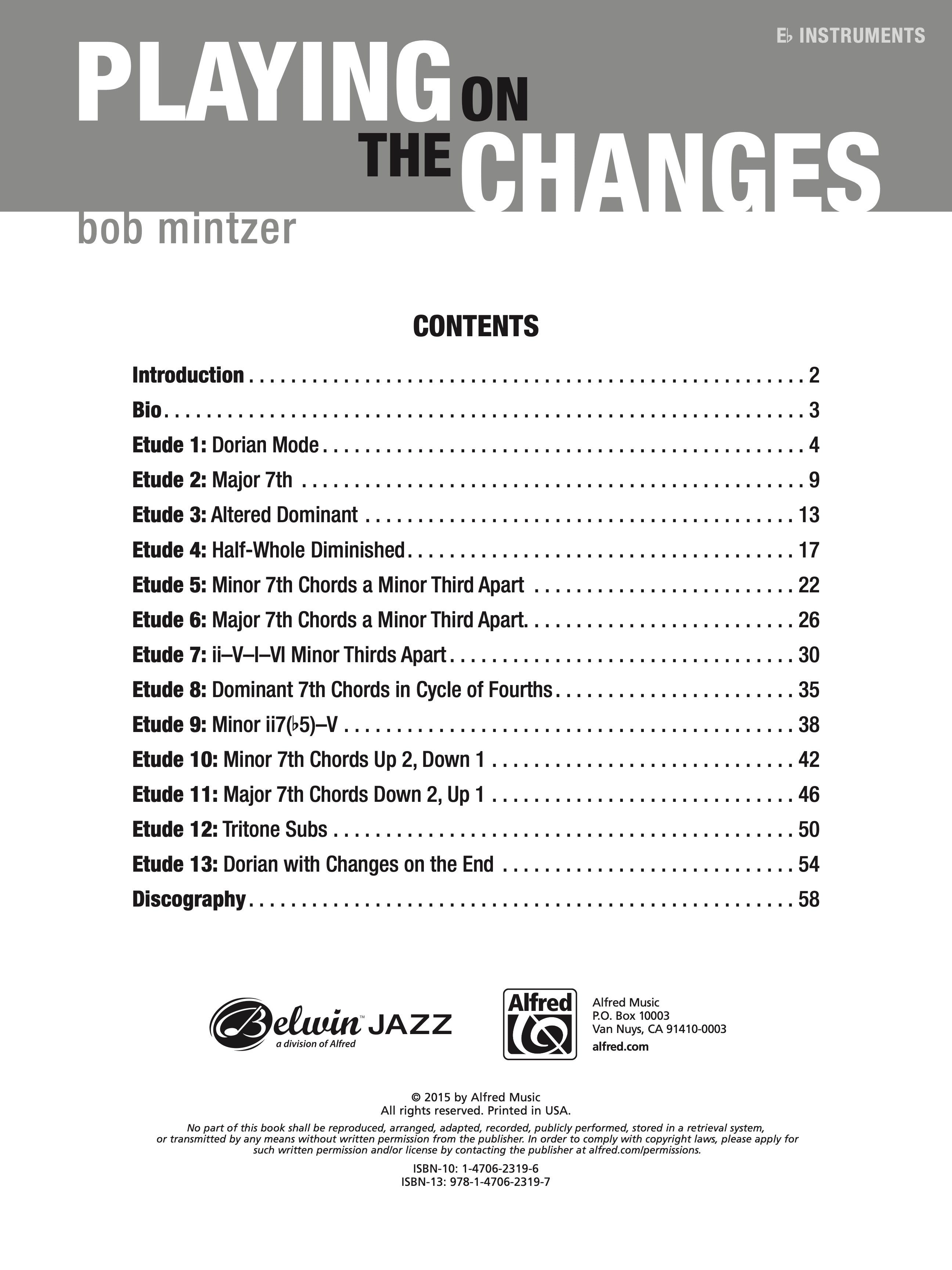 Playing On The Changes Eb