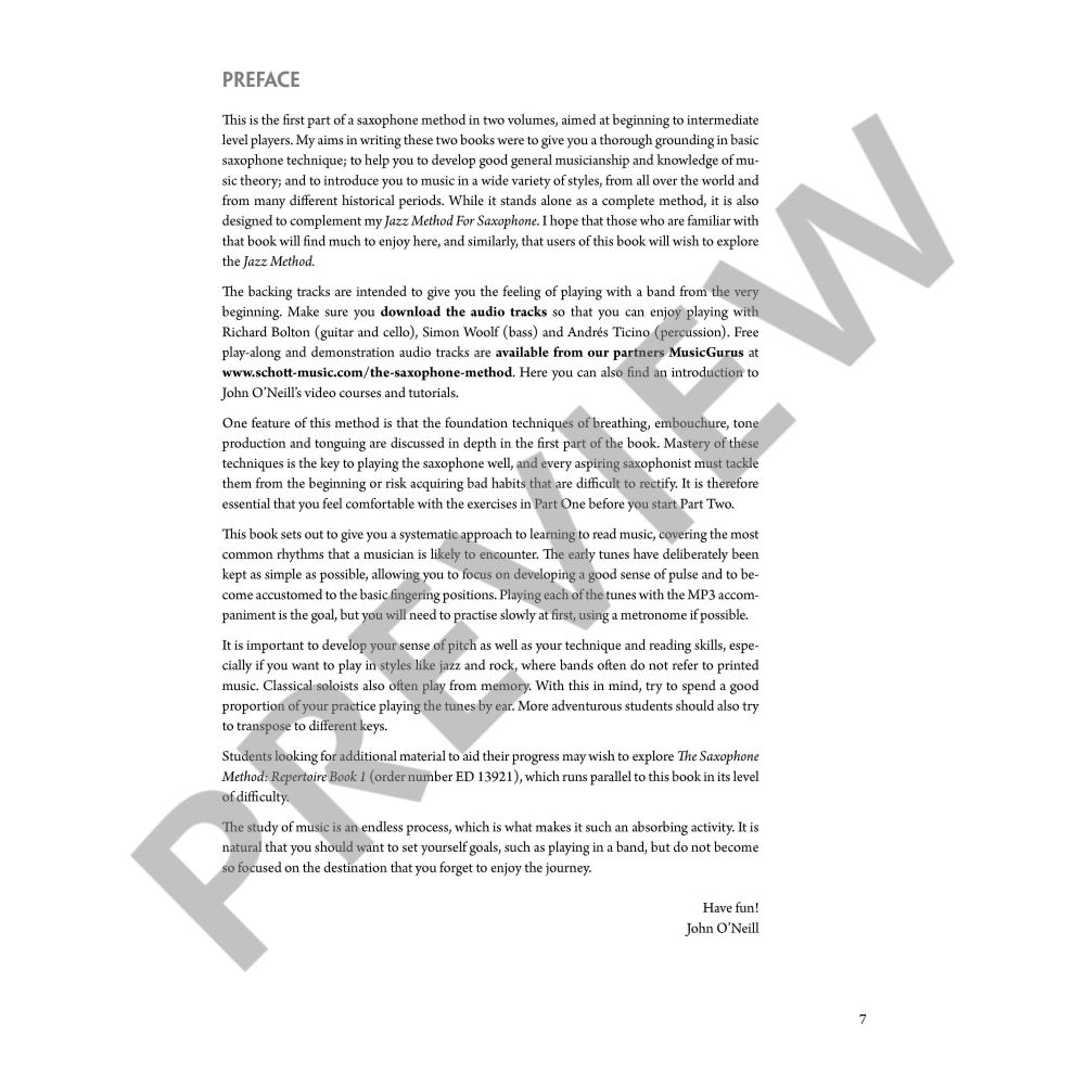 The Saxophone Method vol. 1 altsax