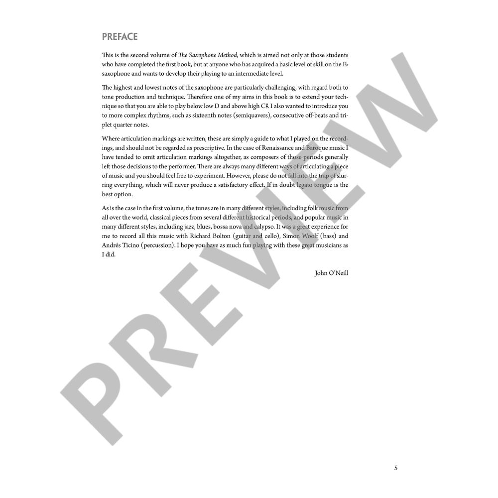 The Saxophone Method vol. 2 altsax