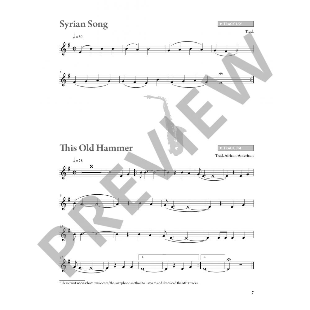 The Saxophone Method Repertoire vol. 1 altsax