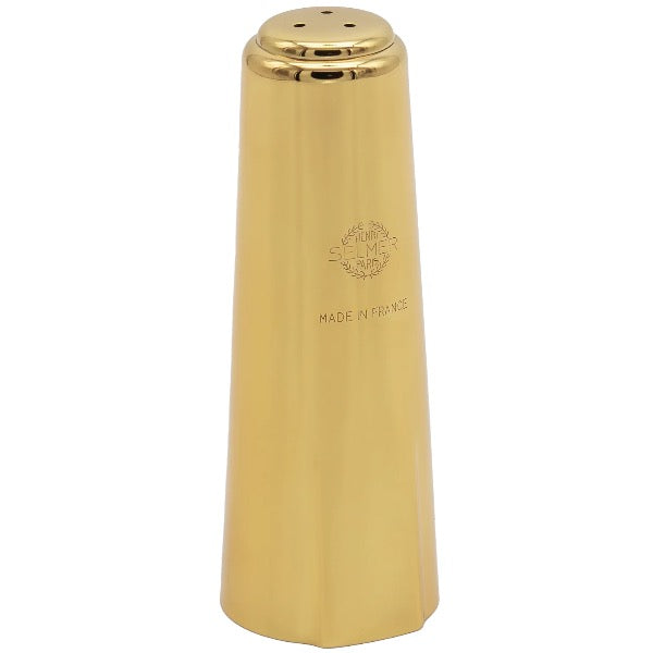 Selmer Paris goud gelakte bariton- & bassax mondstukkap