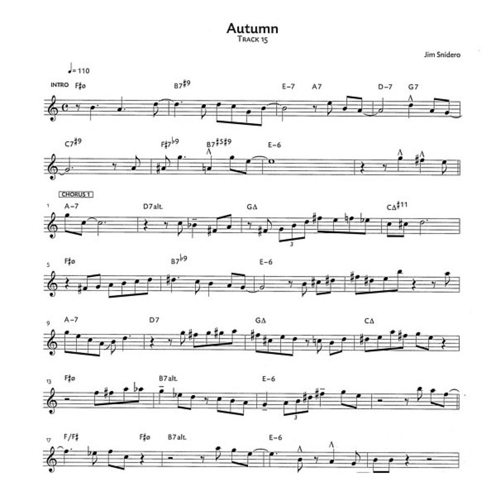 Jim Snidero: Jazz Conception alt- & baritonsax