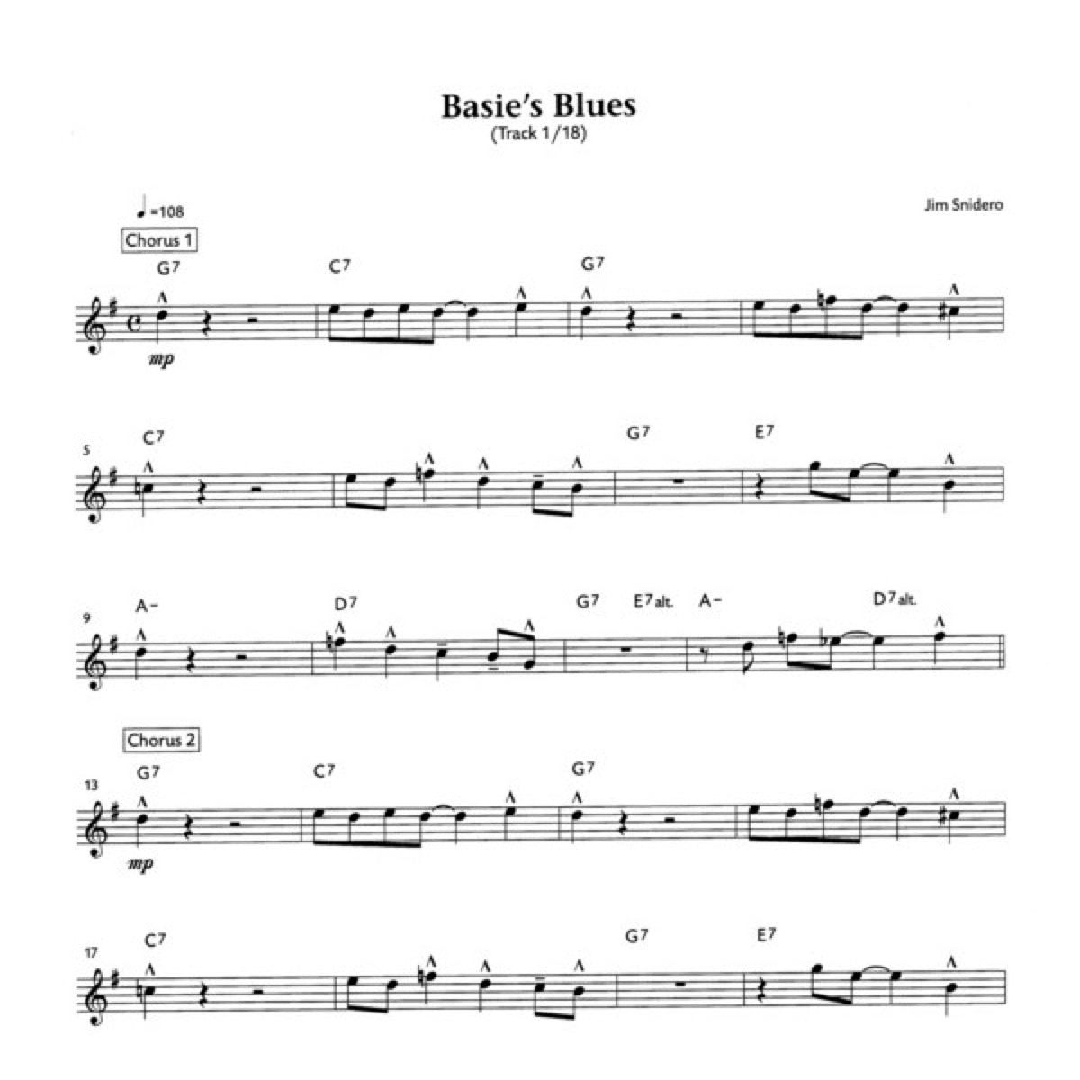 Jim Snidero: Easy Jazz Conception alt- & baritonsax