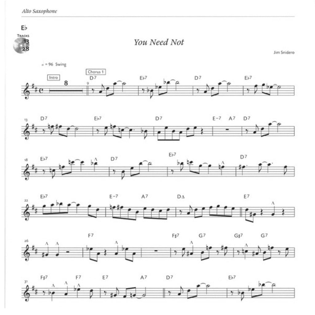 Jim Snidero: Intermediate Jazz Conception alt- & baritonsax