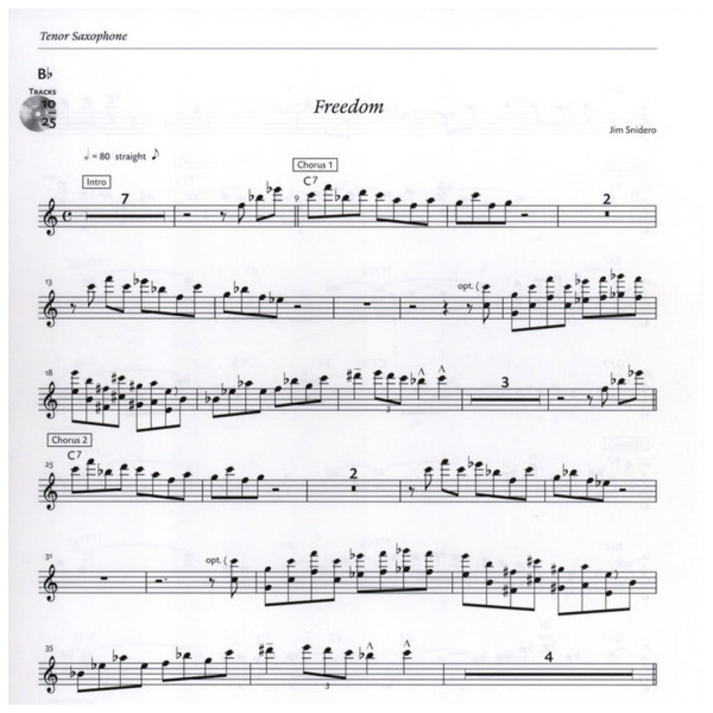 Jim Snidero: Intermediate Jazz Conception tenor-& sopraansax