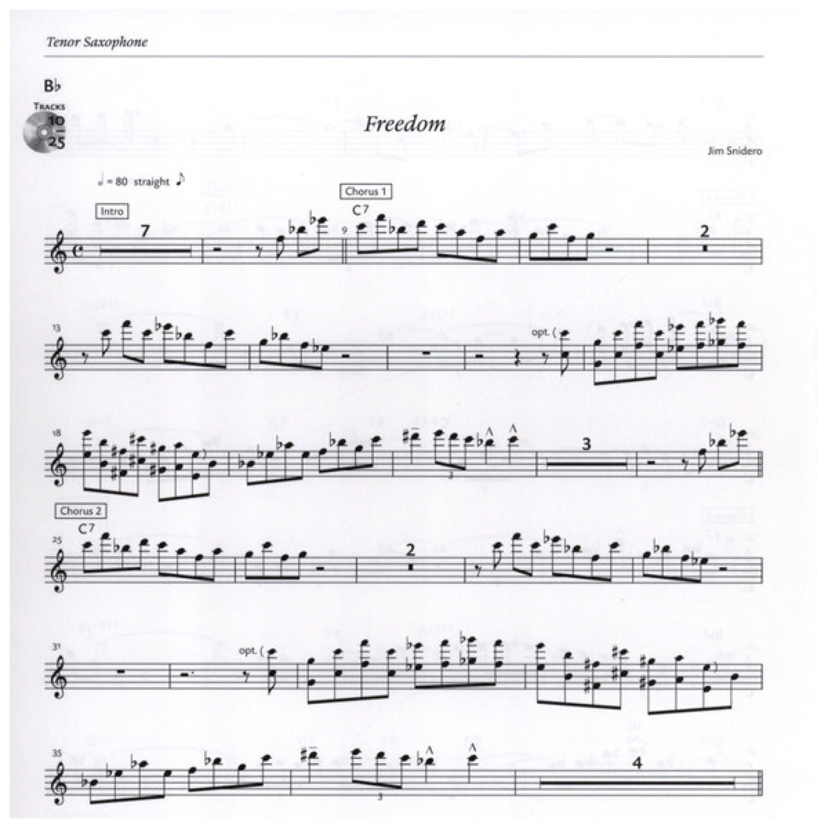 Jim Snidero: Intermediate Jazz Conception tenor-& sopraansax