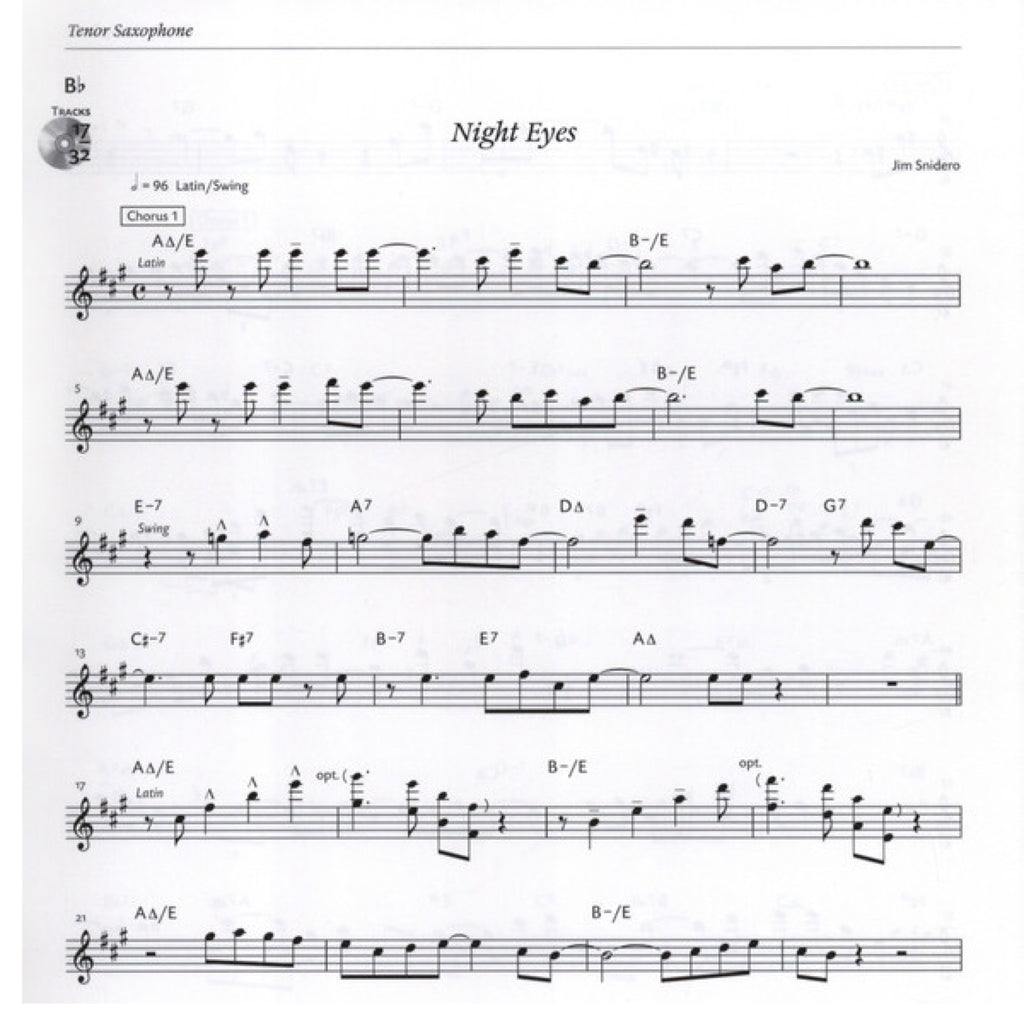 Jim Snidero: Intermediate Jazz Conception tenor-& sopraansax