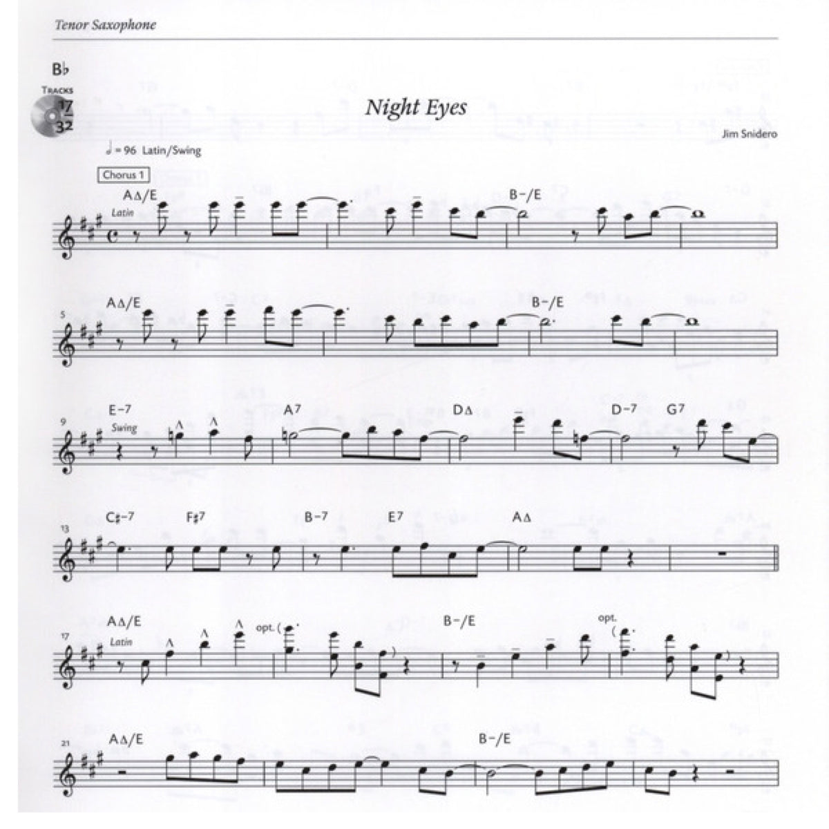 Jim Snidero: Intermediate Jazz Conception tenor-& sopraansax