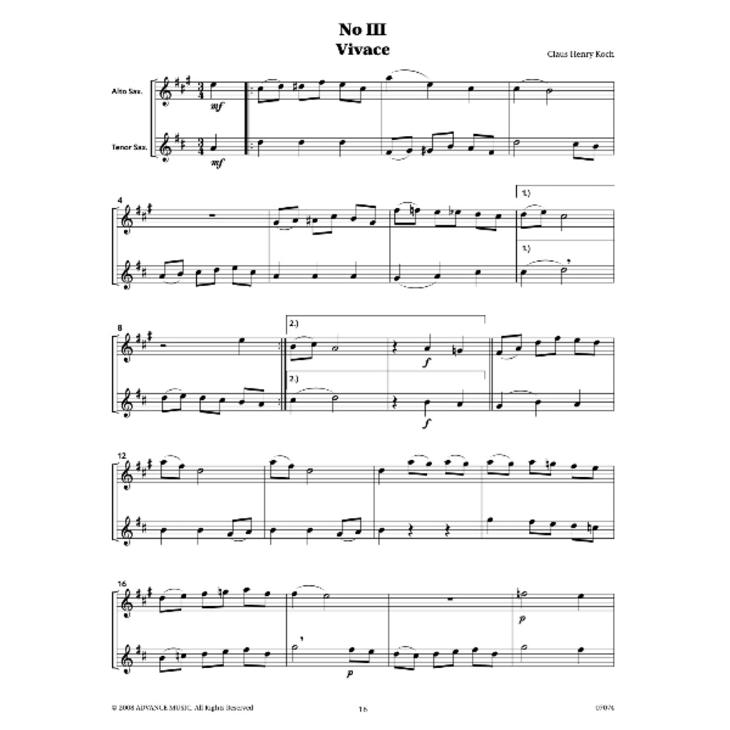 Mainburger Duette alt- & tenorsax