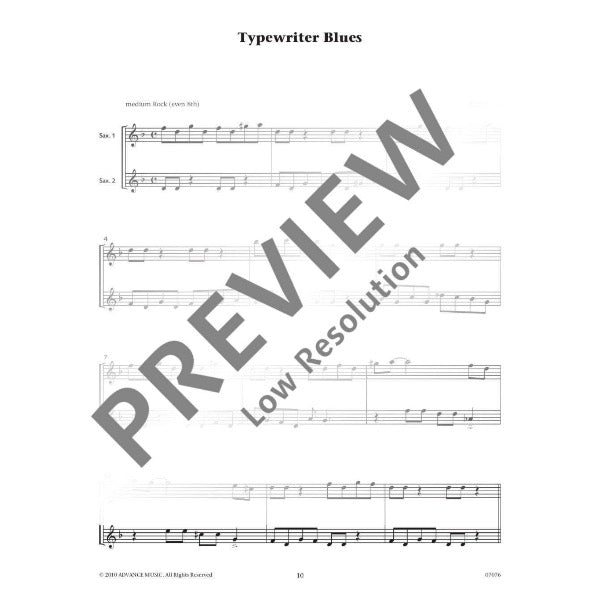 Blues for Two saxofoon