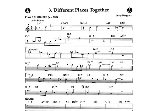 Aebersold vol. 102: Jerry Bergonzi - Sound Advice