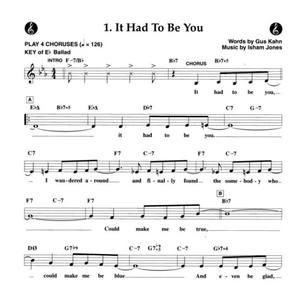 Aebersold vol. 107: It Had To Be You - Standards For Singers