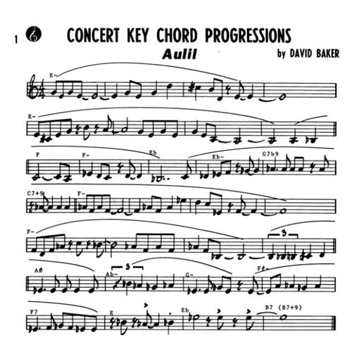 Aebersold vol. 10: David Baker - Eight Classic Jazz Originals