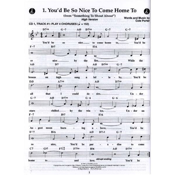 Aebersold vol. 117: Cole Porter For Singers