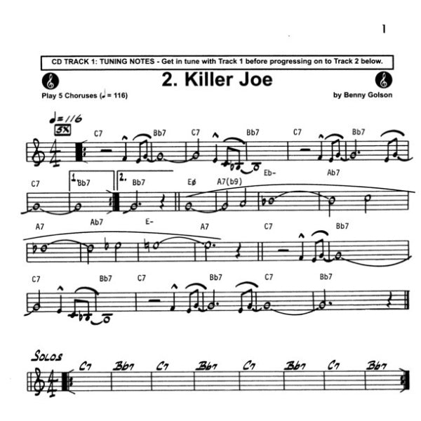 Aebersold vol. 14: Benny Golson - Eight Jazz Classics