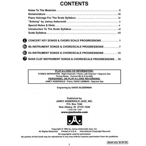 Aebersold vol. 26: The Scale Syllabus