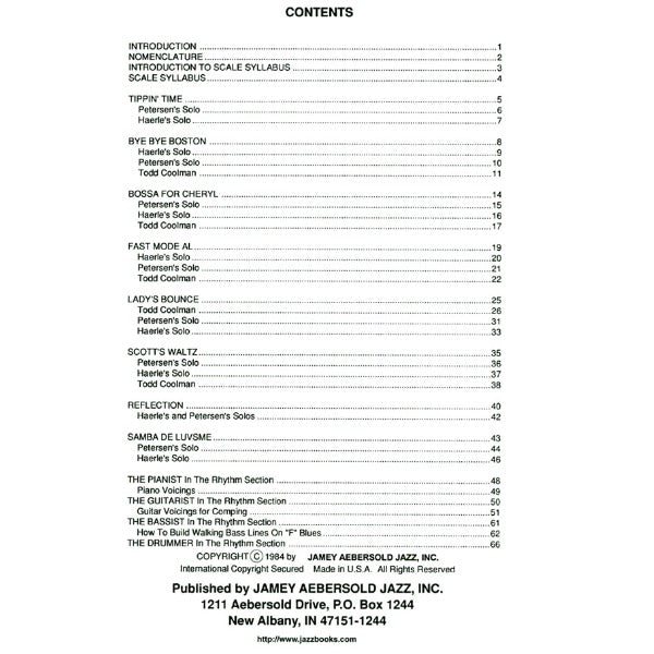 Aebersold vol. 30B: Rhythm Section Workout - Bass & Drums