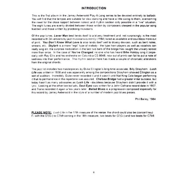 Aebersold vol. 32: Ballads