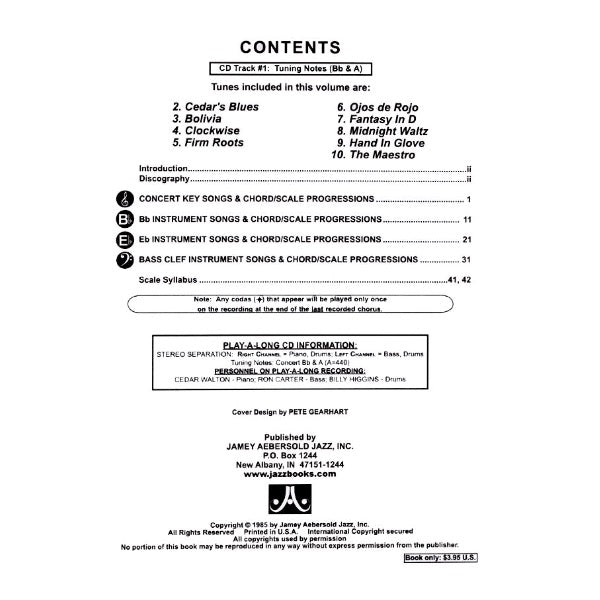 Aebersold vol. 35: Cedar Walton