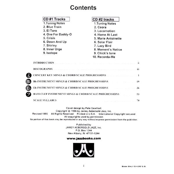 Aebersold vol. 38: Classic Songs From The Blue Note Jazz Era