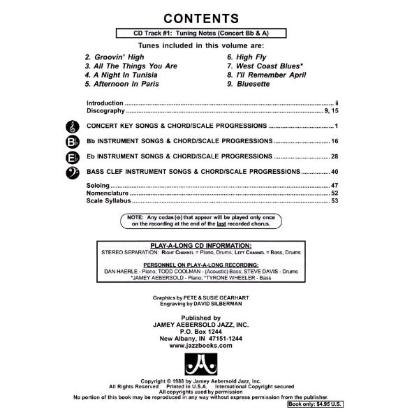 Aebersold vol. 43: Groovin' High