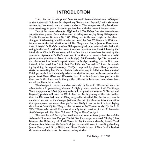 Aebersold vol. 43: Groovin' High