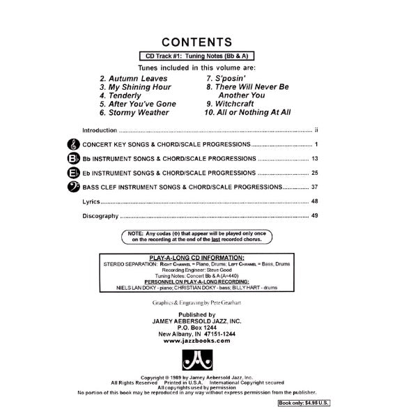 Aebersold vol. 44: Autumn Leaves