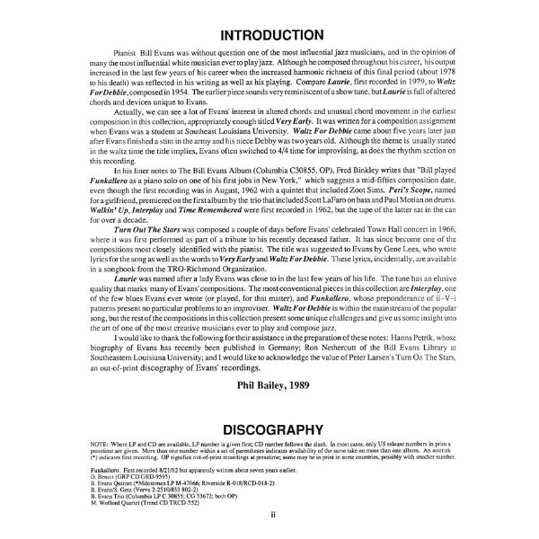 Aebersold vol. 45: Bill Evans