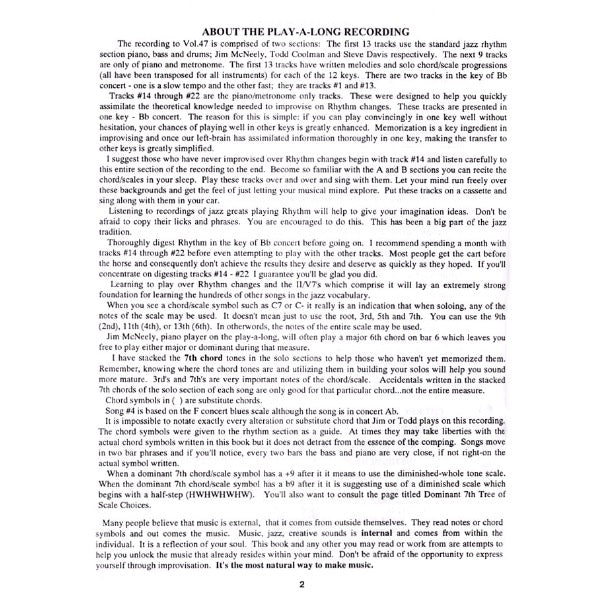 Aebersold vol. 47: I Got Rhythm Changes - In All Keys