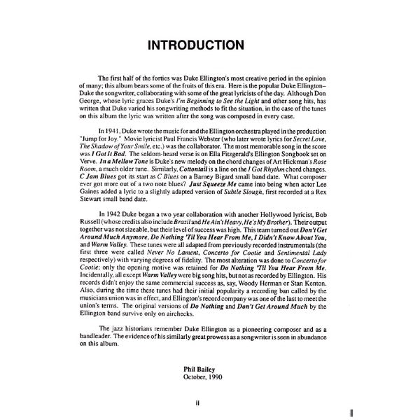 Aebersold vol. 48: Duke Ellington - In A Mellow Tone