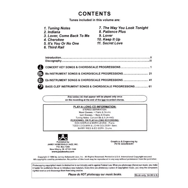 Aebersold vol. 61: Burnin'!!!