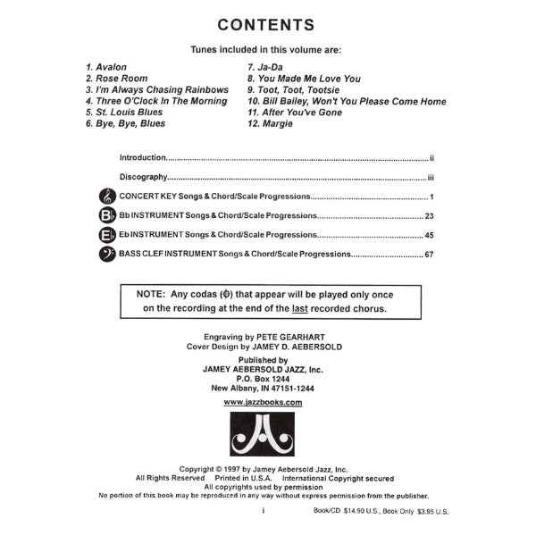 Aebersold vol. 79: Avalance