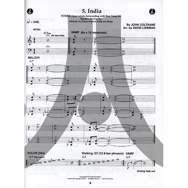 Aebersold vol. 81: David Liebman - Standards & Originals