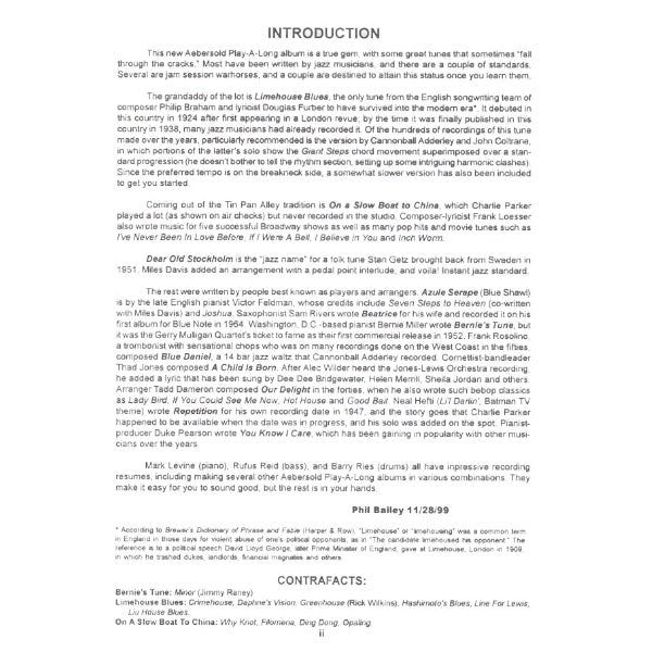 Aebersold vol. 91: Player's Choice