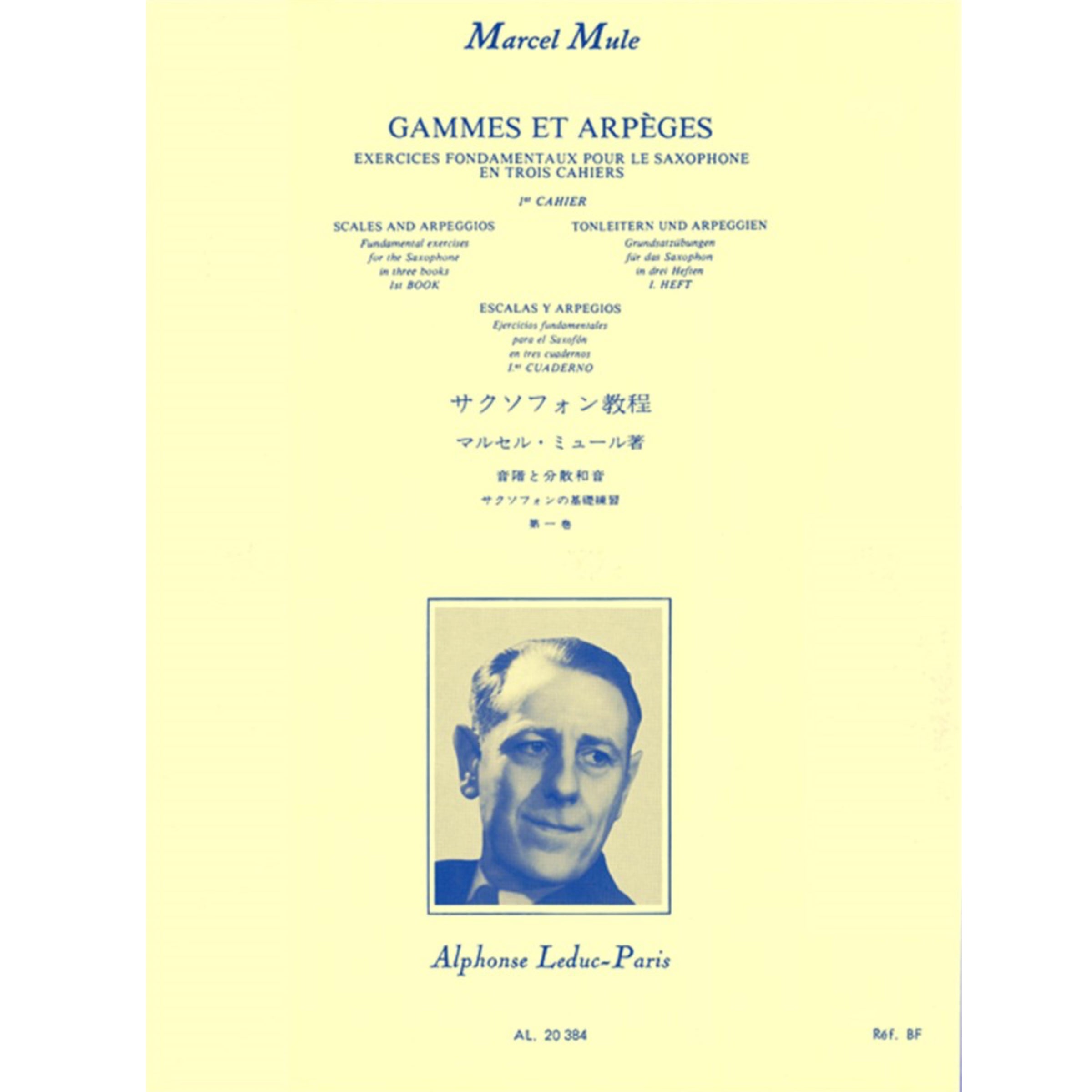 Gammes et Arpèges en Trois Cahiers 1 saxofoon