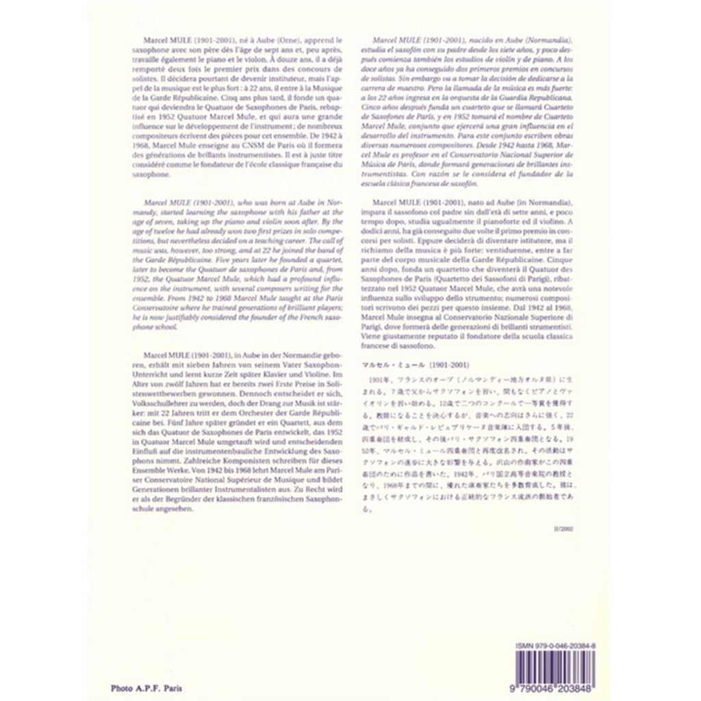 Gammes et Arpèges en Trois Cahiers 1 saxofoon