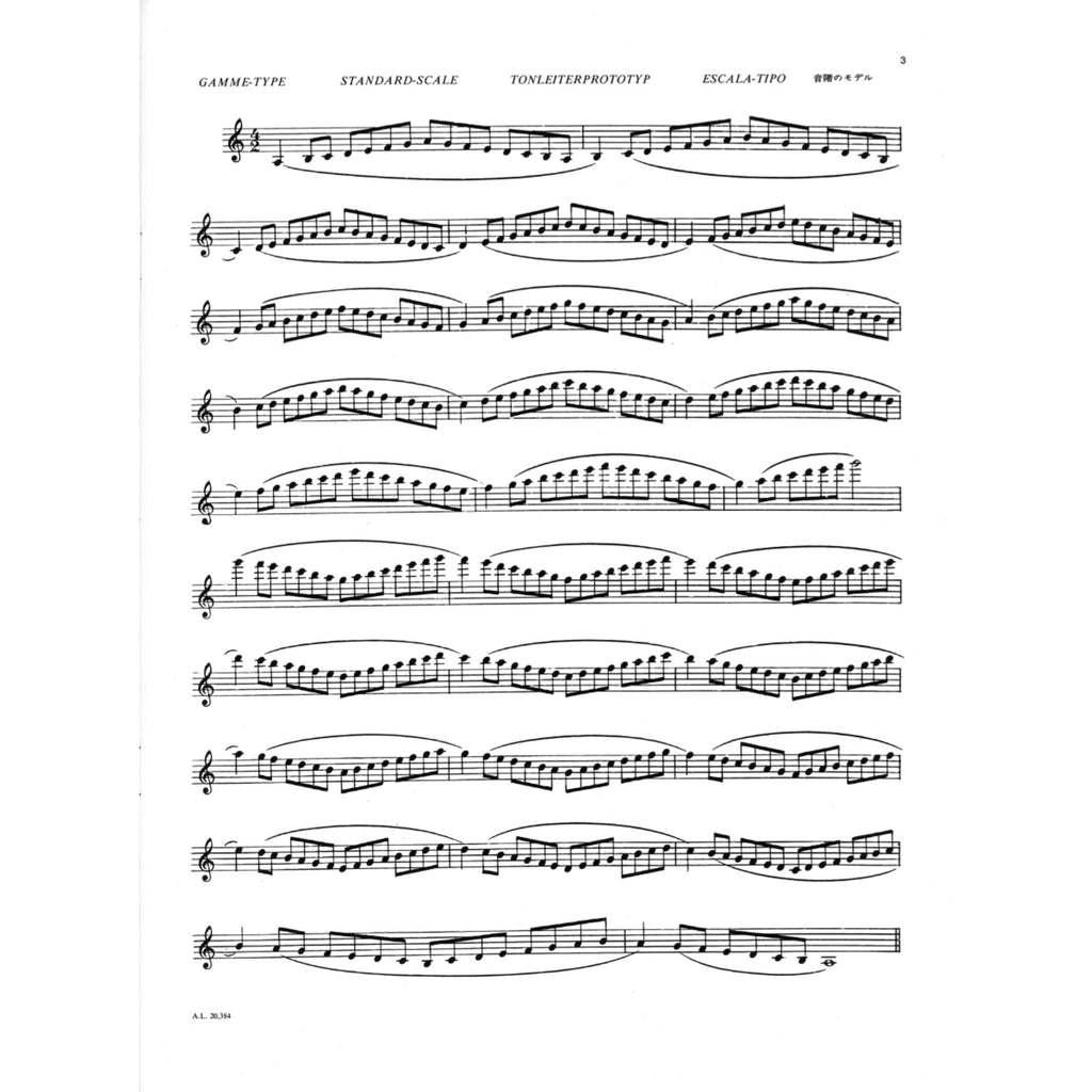 Gammes et Arpèges en Trois Cahiers 1 saxofoon