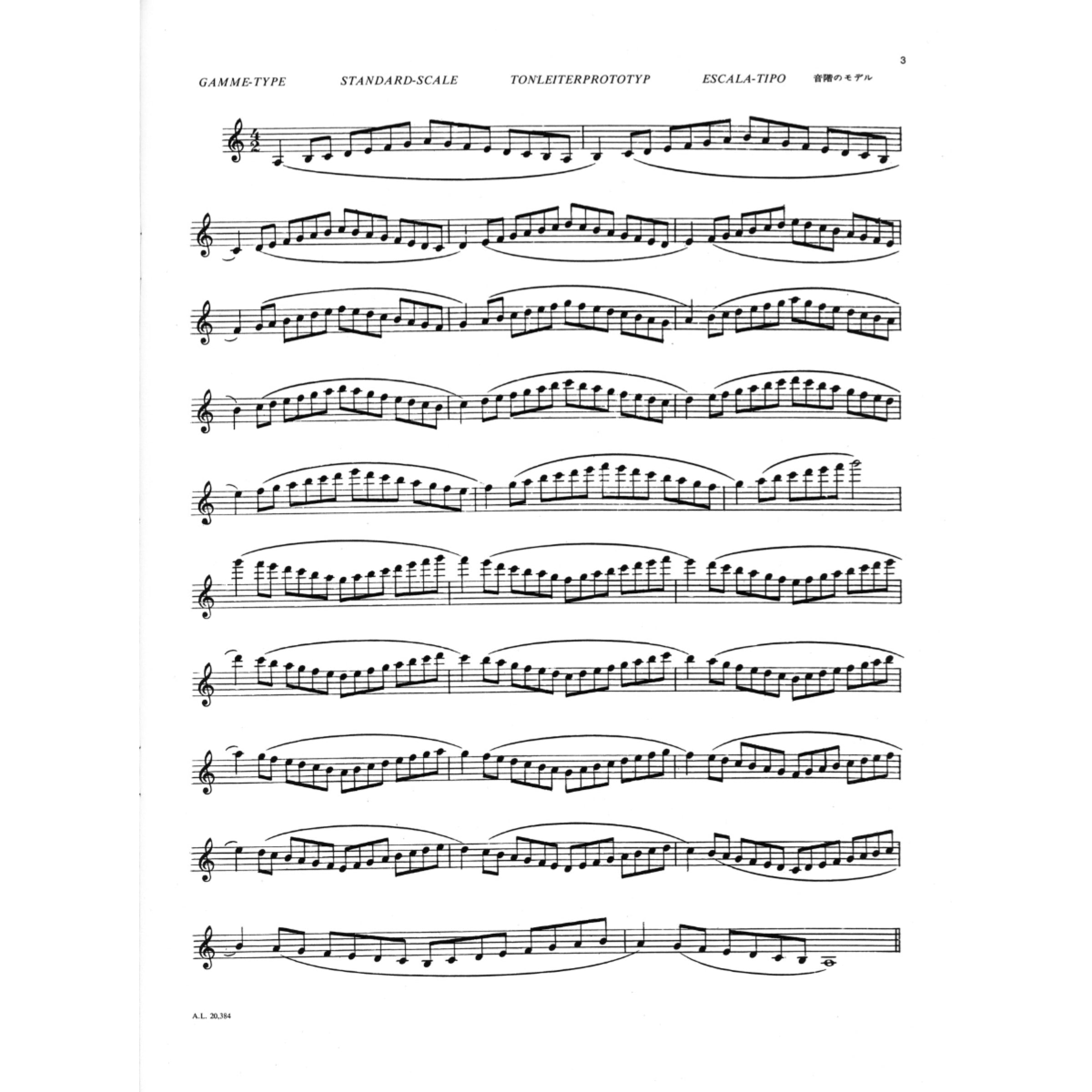 Gammes et Arpèges en Trois Cahiers 1 saxofoon