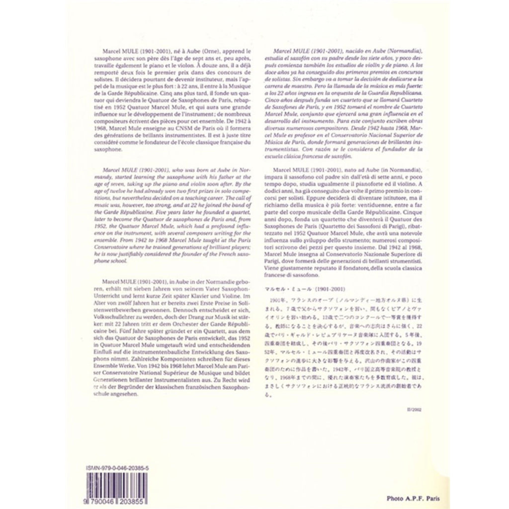 Gammes et Arpèges en Trois Cahiers 3 saxofoon