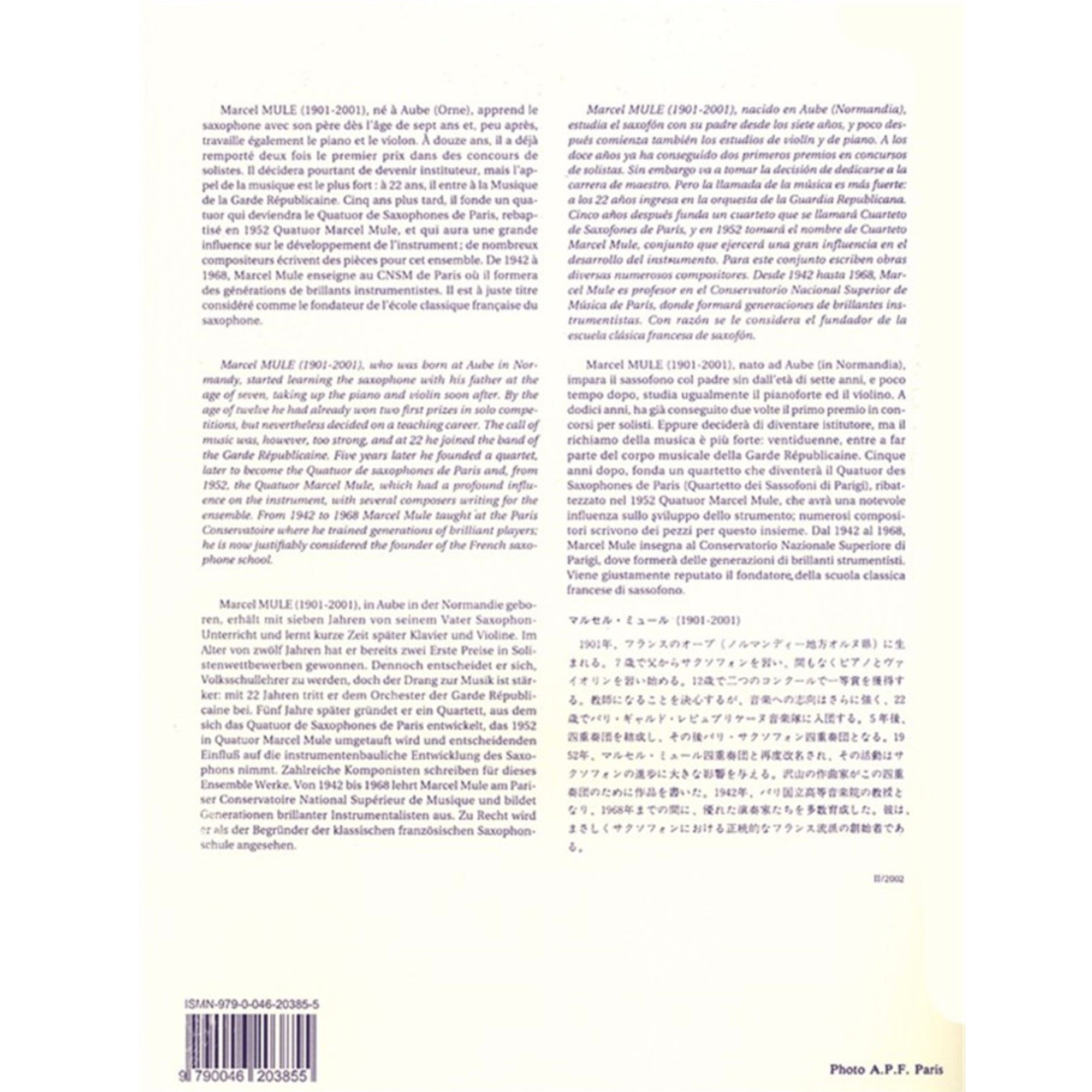 Gammes et Arpèges en Trois Cahiers 3 saxofoon