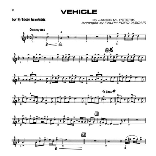 Sittin' With The Big Band vol. 1 tenorsax