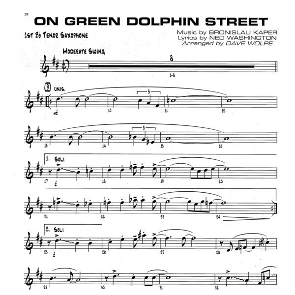 Sittin' With The Big Band vol. 2 tenorsax