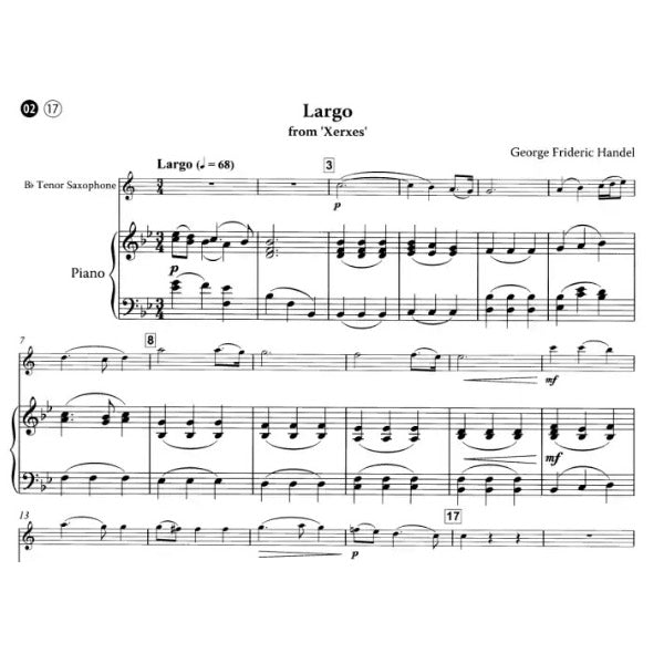 15 Intermediate Classical Solos tenorsax & piano