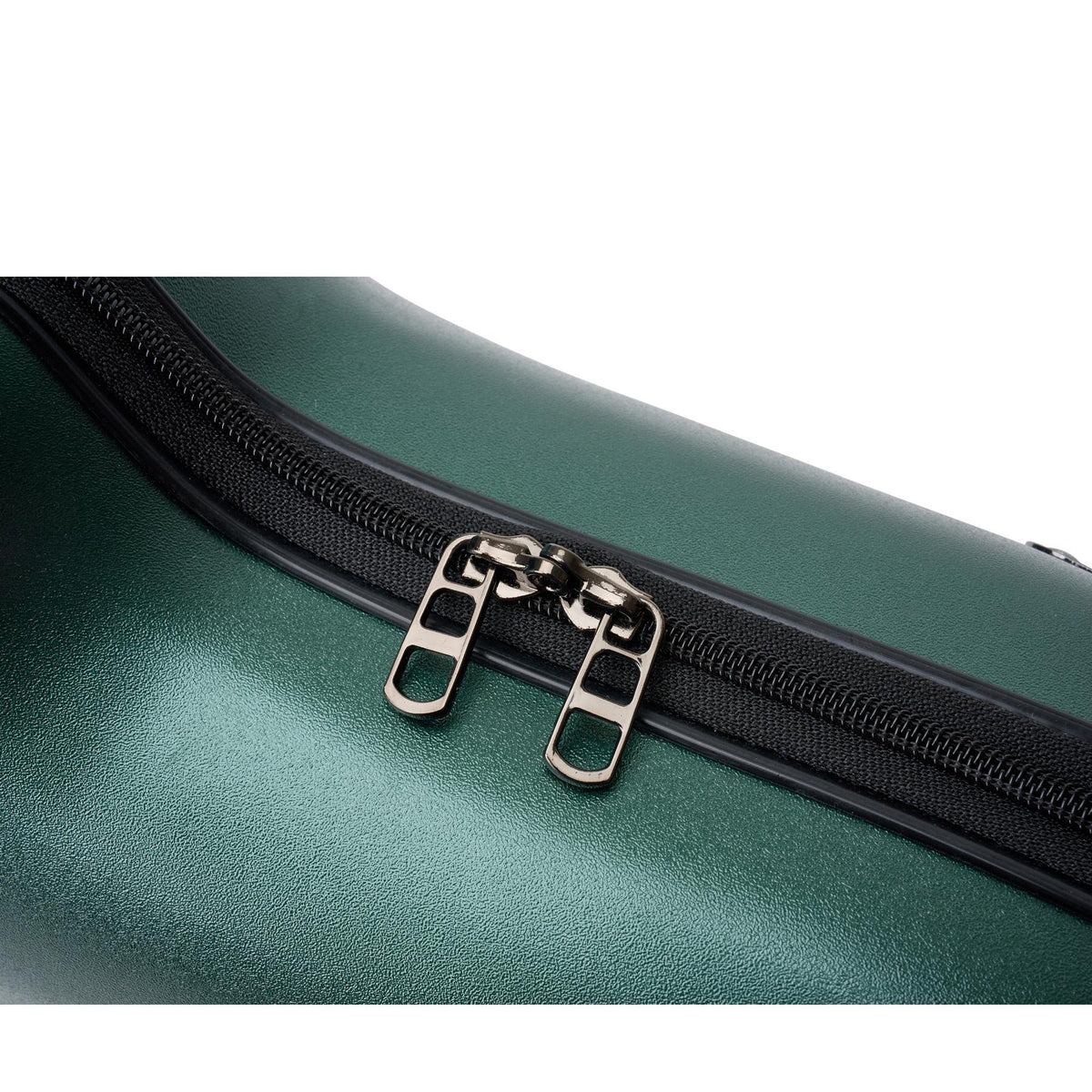 Detail van de ritssluiting van de Protec Micro ZIP koffer