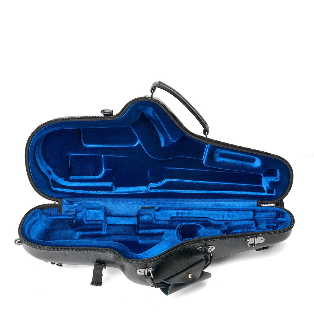 Geopende Protec BMS304 met blauw fluwelen interieur