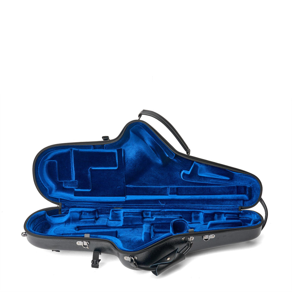 Geopende Protec BMS305 met blauw fluwelen interieur