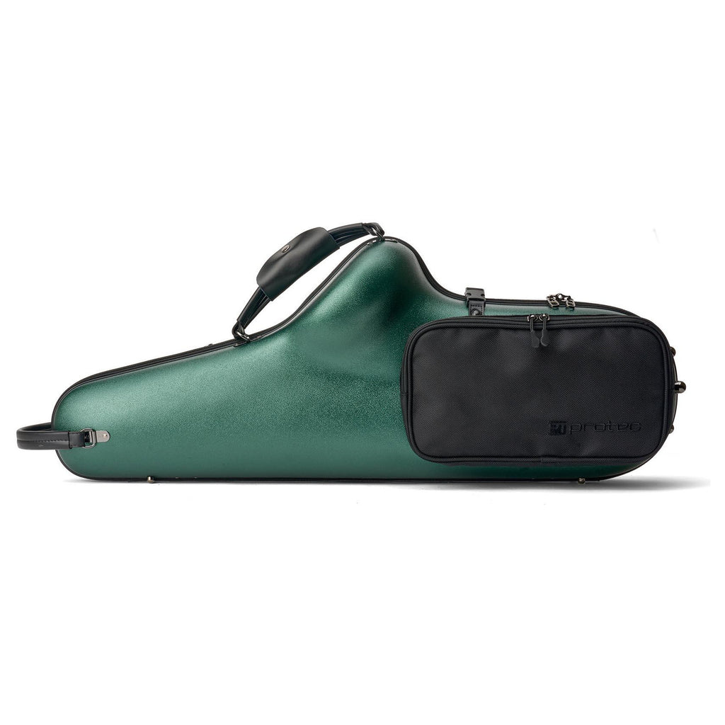 Protec BMS305HG Micro ZIP tenorsax koffer met opbergvak in donkergroen