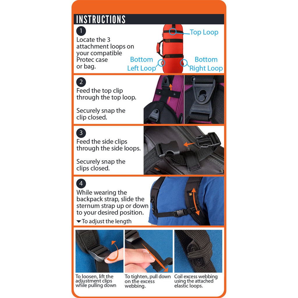 Protec BPSTRAP rugzakriemen