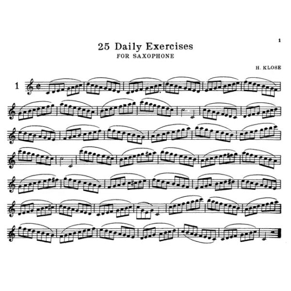 25 Daily Exercises for Saxophone