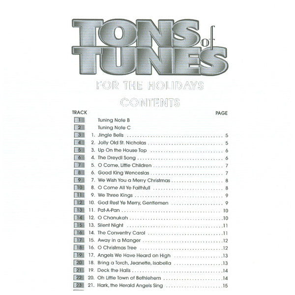 Tons of Tunes for the Holidays trompet